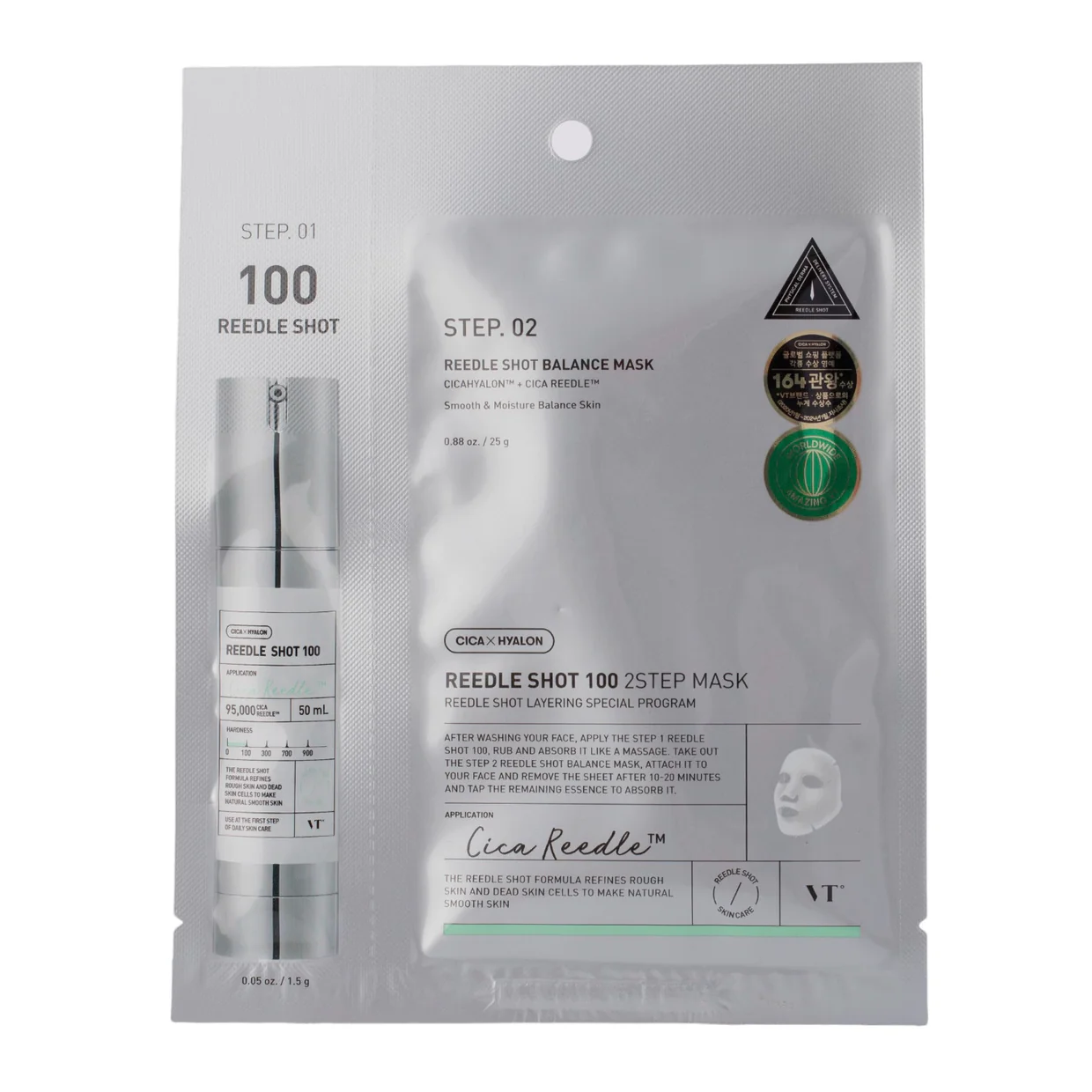 eng_pl_VT-Cosmetics-Reedle-Shot-100-2Step-Mask-Firming-Face-Mask-in-a-Sheet-1-5g-25g-21845_2 VT REEDLE SHOT 50 2-STEP MASK - immagine 1