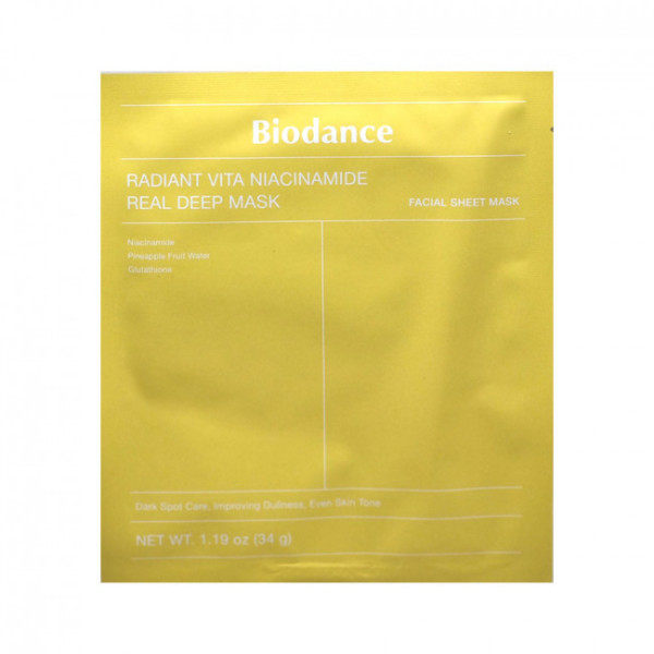 biodance-radiant-vita-niacinamide-real-deep-mask-miioradong Biodance Radiant Vita Niacinamide Real Deep Mask 34g - immagine 1