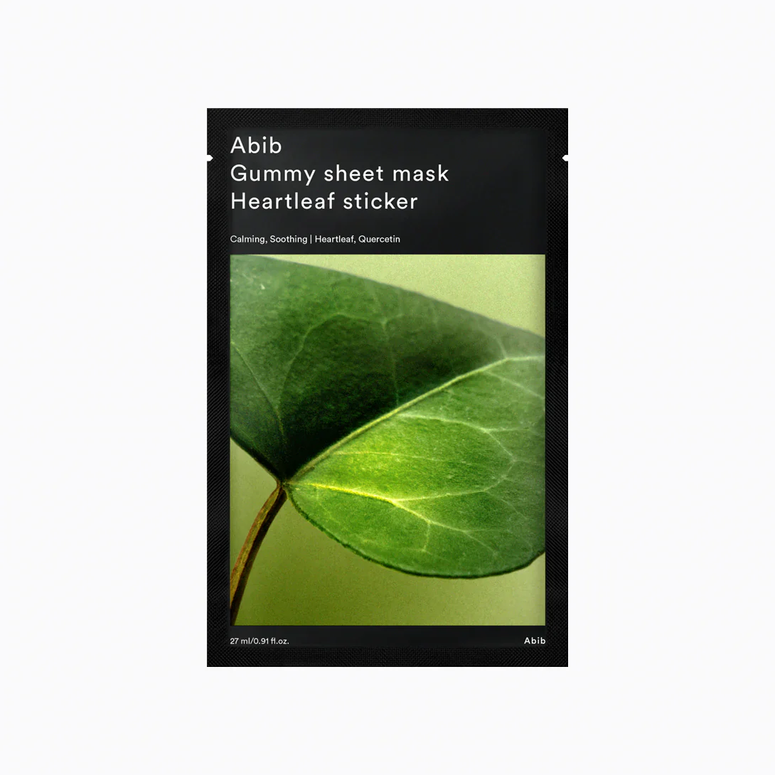 abib-gummy-sheet-mask-heartleaf-sticker-miioradong Abib Gummy Sheet Mask Heartleaf Sticker 27ml - immagine 1